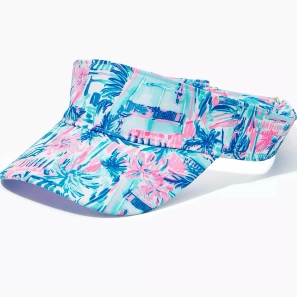 Lilly Pulitzer Ravello Blue Perfect Match Visor - Picture 2 of 2